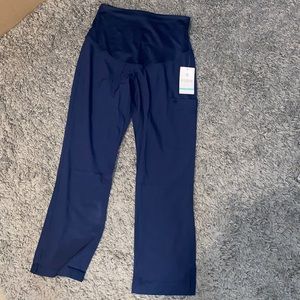 MedCouture Womens Maternity scrub pants with belly band side & back pockets NWT